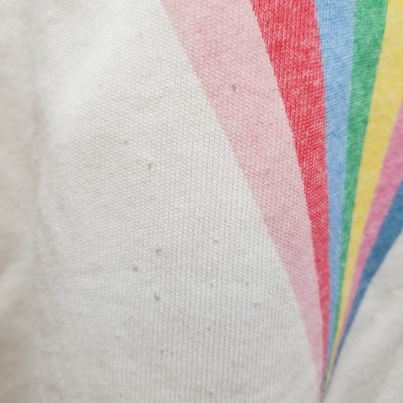 Wildfox sweatshirt Small Over It rainbow diamond graphic slogan pullover lounge - Picture 6 of 15